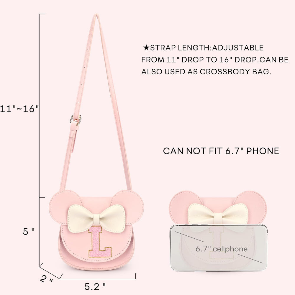 Mibasies pink purse with adjustable strap for daily comfort and easy wear.