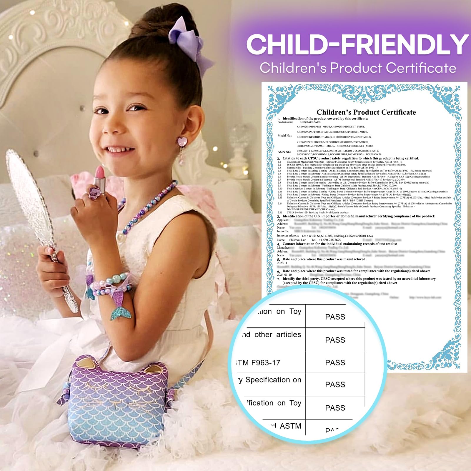 Mibasies soft glitter polyester material adds sparkle to kids' outfits