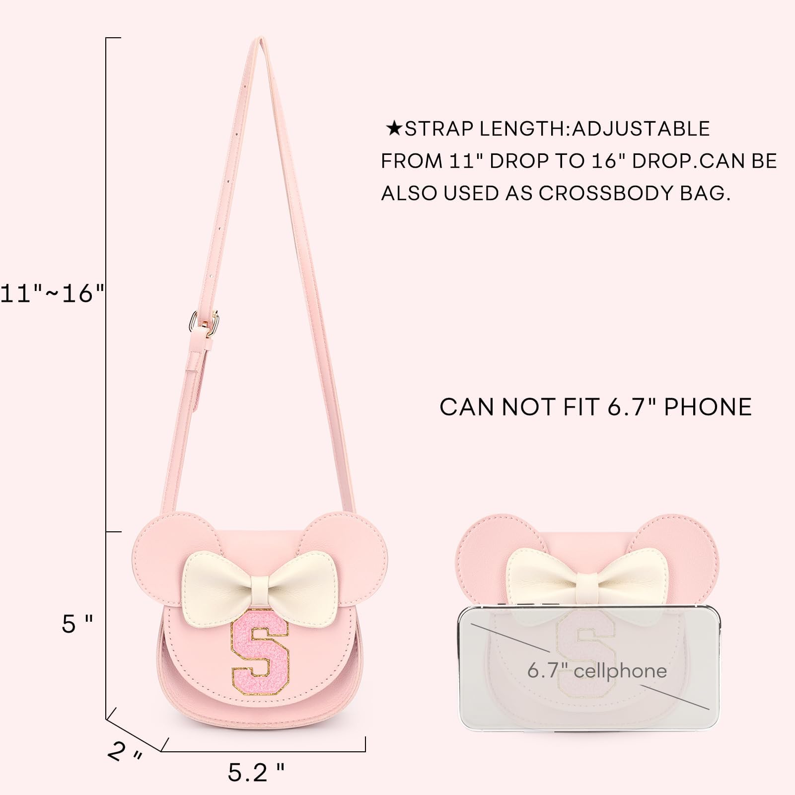 Mibasies purse made with soft material for gentle, comfortable wear