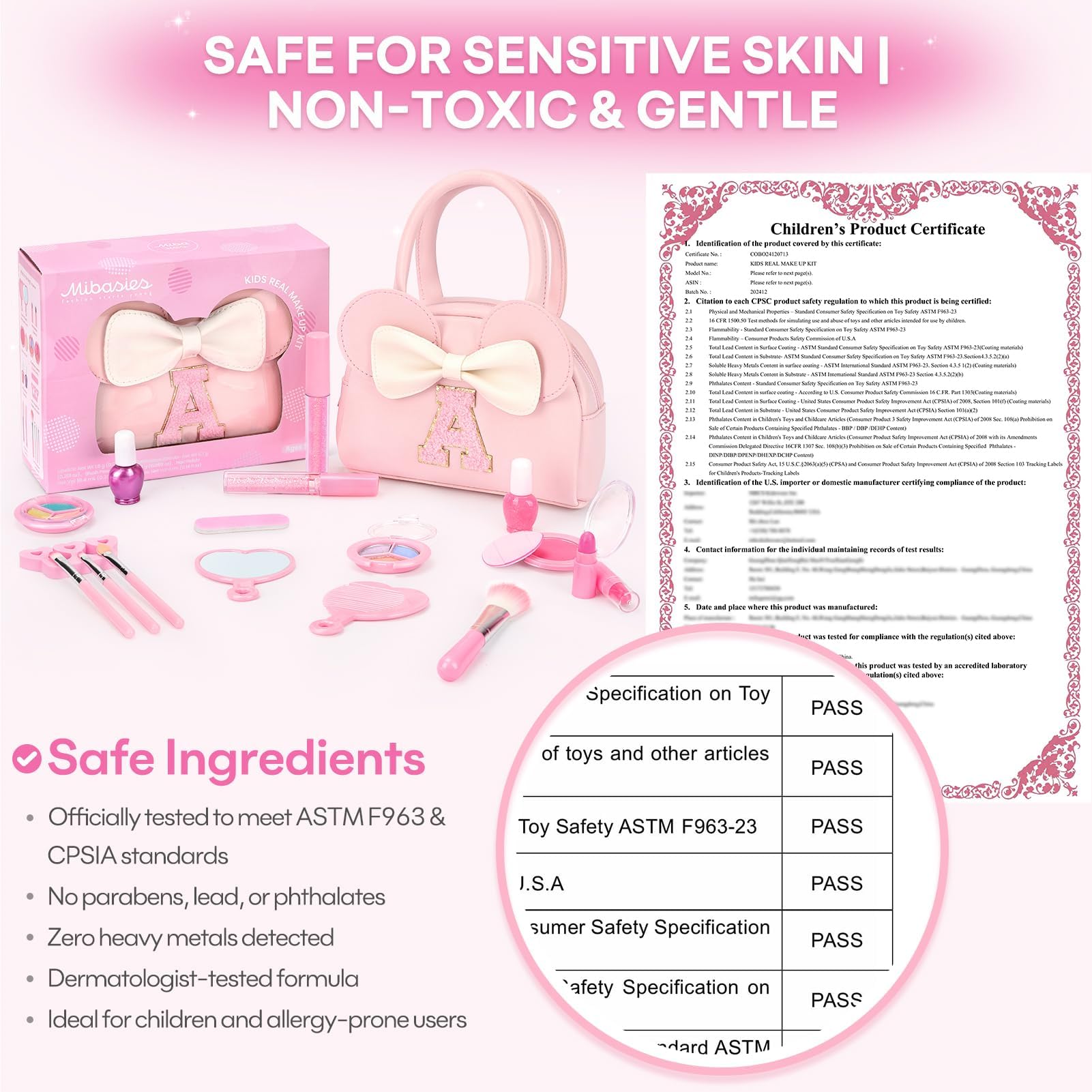Mibasies water-based non-toxic makeup ideal for gentle play