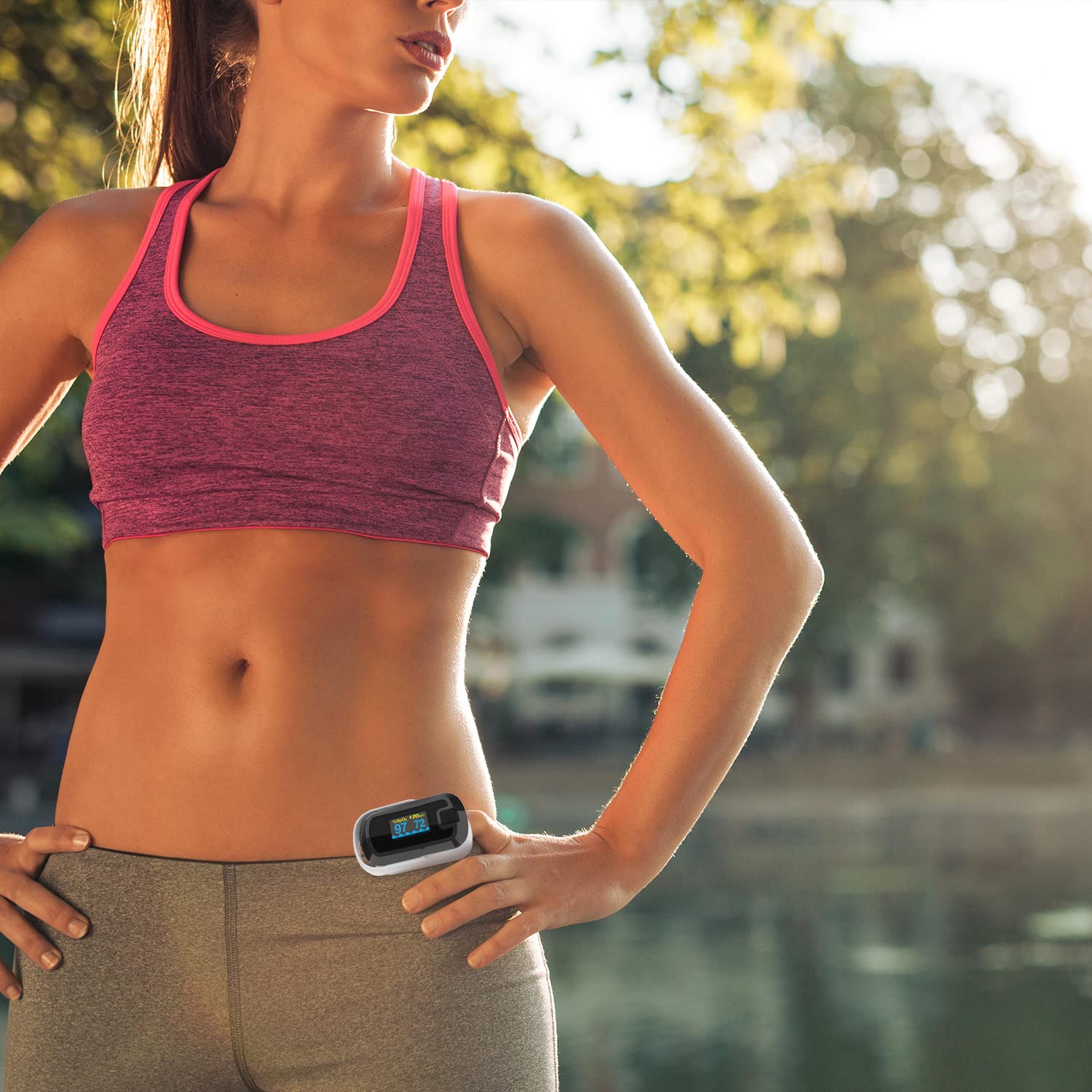 Mibest OLED oximeter battery life lasts up to 40 hours