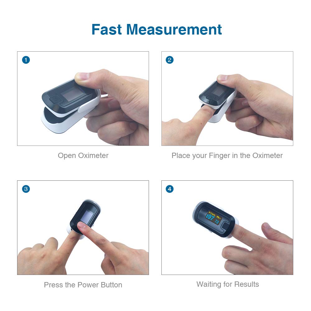 Mibest OLED oximeter neck lanyard enables hands-free carrying during activities
