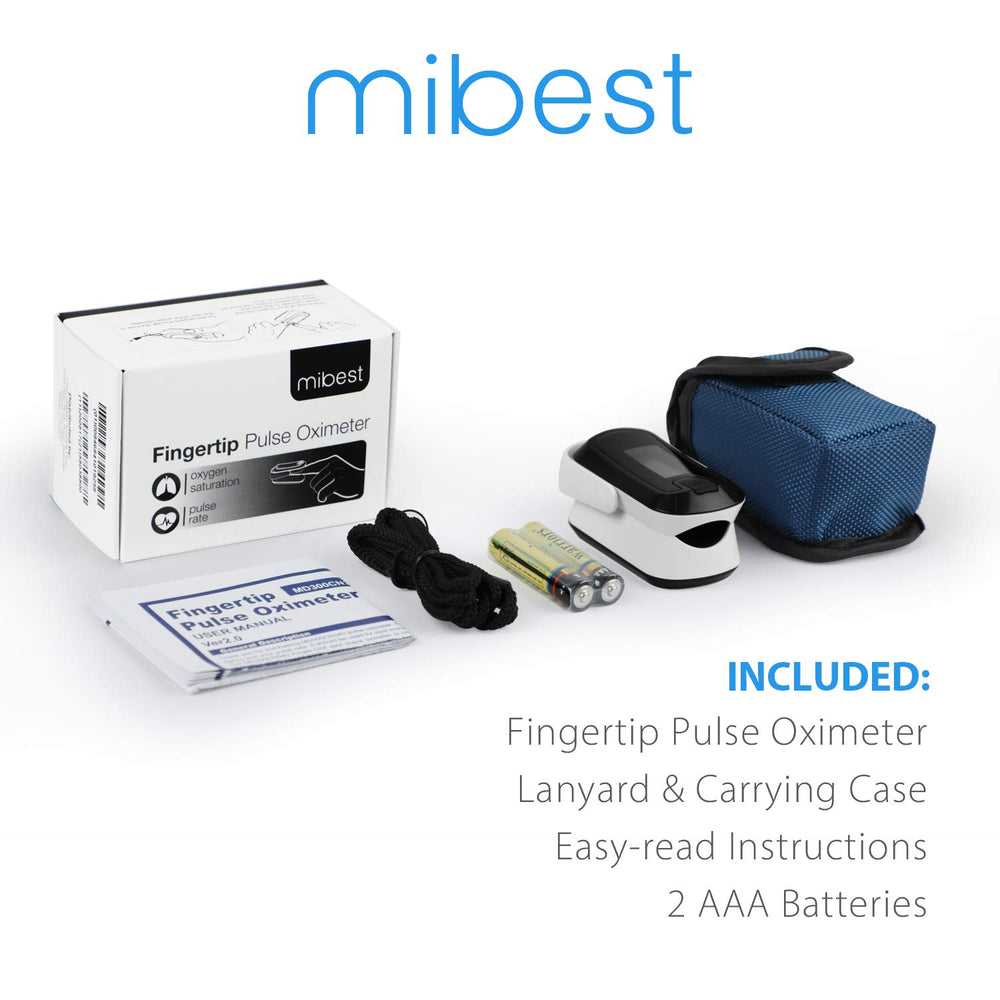 Mibest OLED oximeter sport use suits climbers, bikers, skiers, and aviators