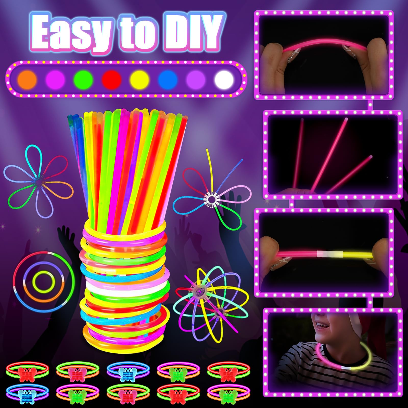 MIBOTE butterfly bracelet connectors enable easy, colorful bracelet builds.
