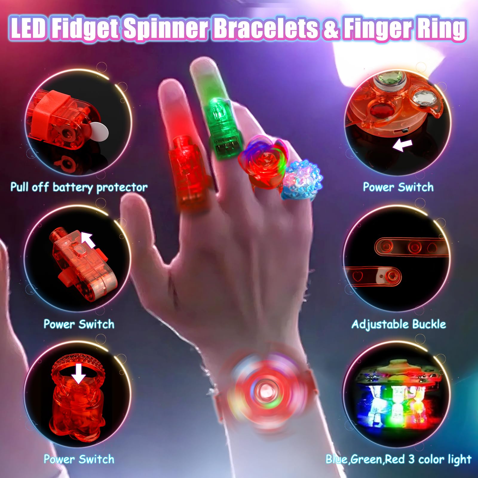 MIBOTE neon glow sticks keep crowds lit for events and night games.