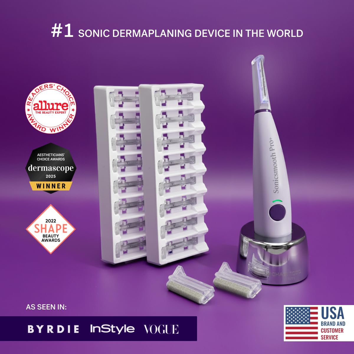 Michael Todd Sonicsmooth Pro+ peach fuzz removal for smoother skin