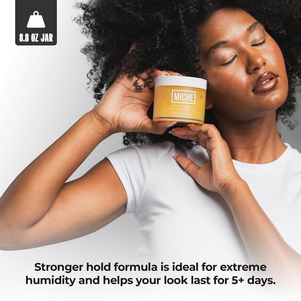 Miche Beauty womens curly hair gel enhances texture with lightweight control.