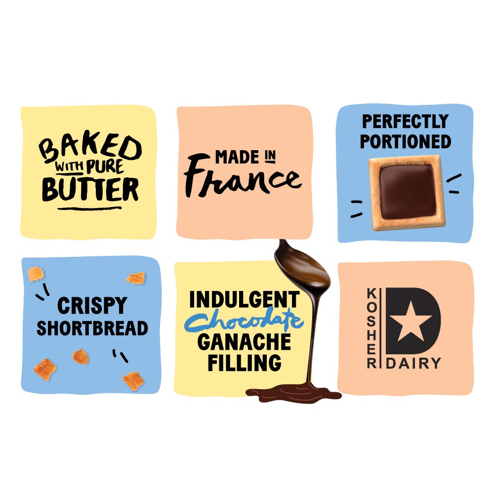 Michel et Augustin bite-sized French butter cookies for lunches or after-dinner treats.
