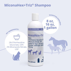 MiconaHex+Triz shampoo bottle for cats with gentle coat care.