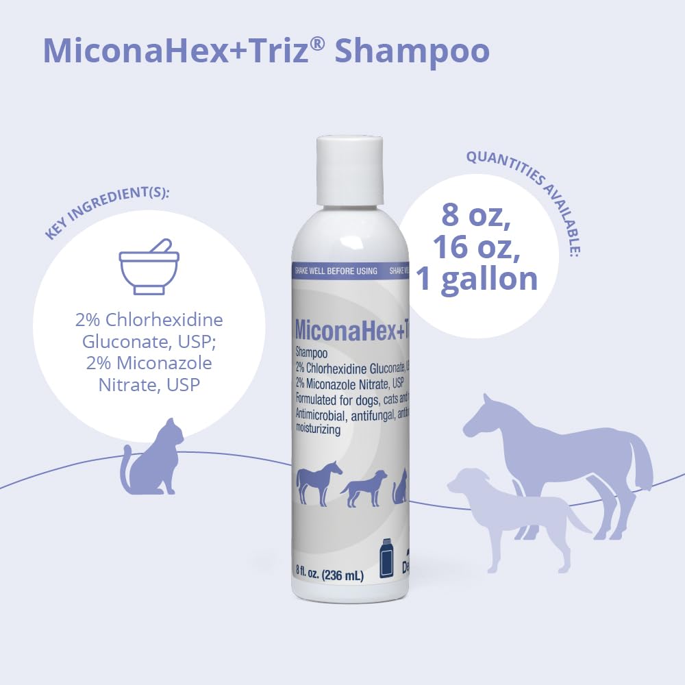 MiconaHex+Triz shampoo foam lather close-up for rich cleansing on pets