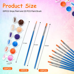 MicoSim 12-color acrylic paint strips provide versatile options for beginners.