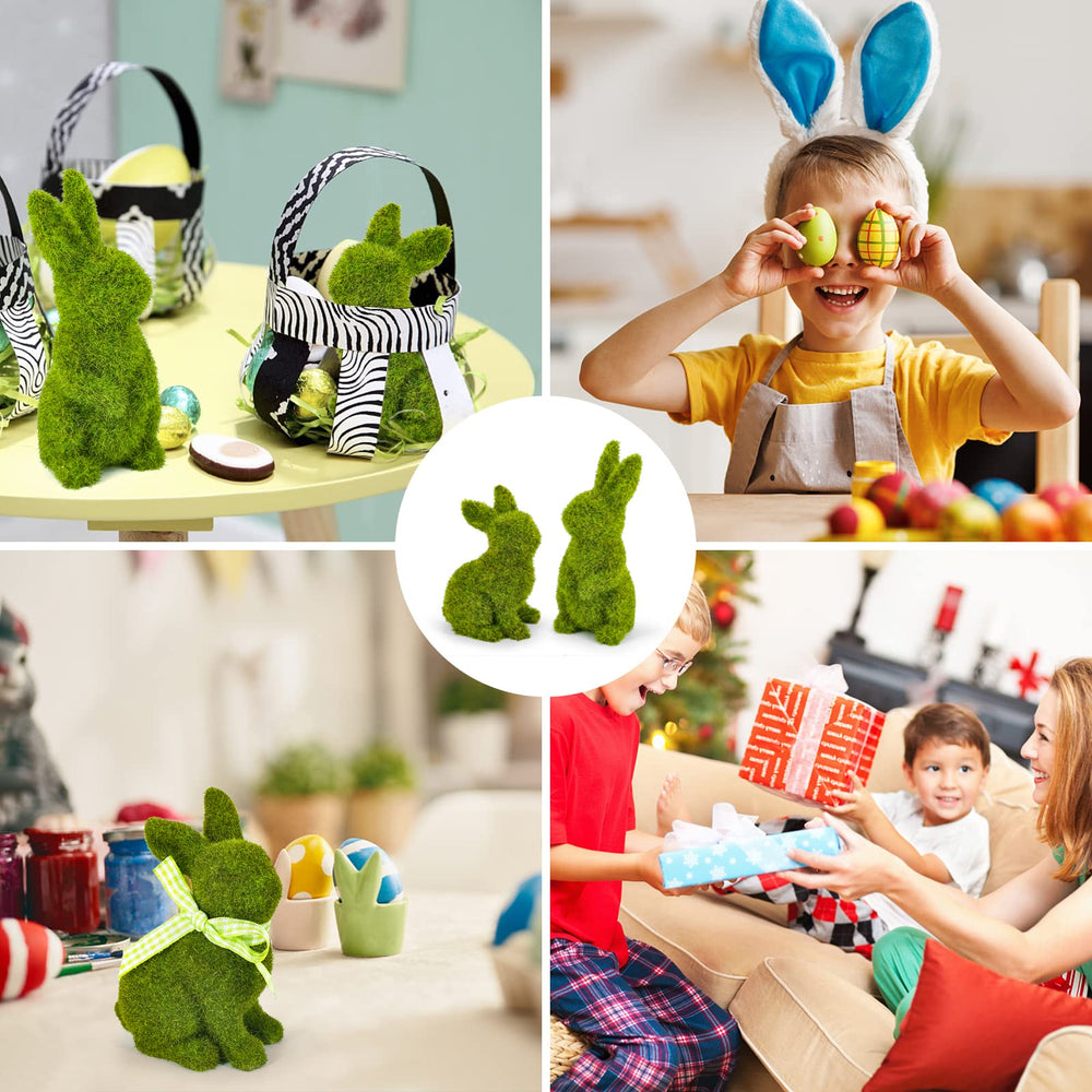 MicoSim moss bunny desk decoration keeps spring vibes nearby.