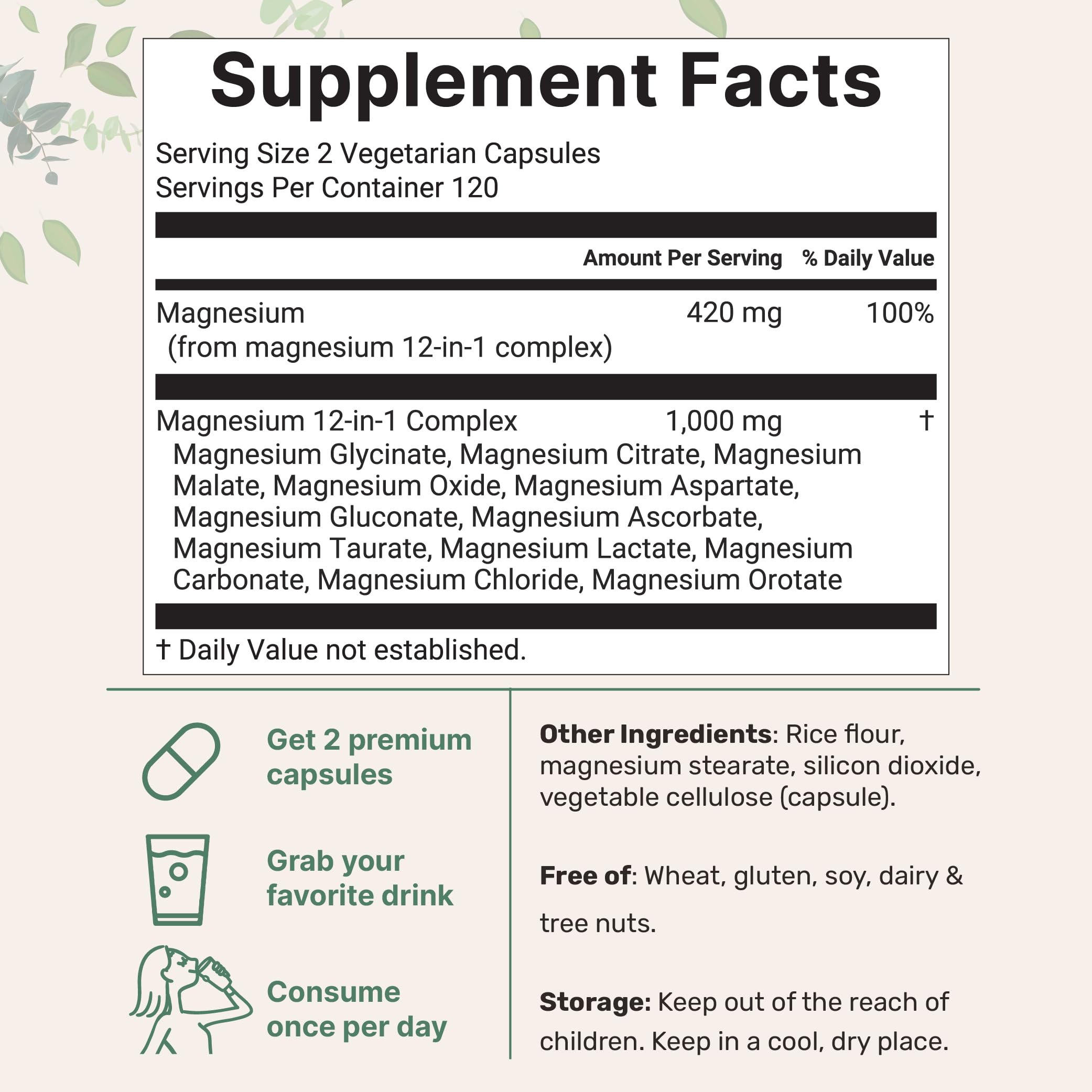 Micro Ingredients magnesium capsules close-up showing multiple forms for absorption