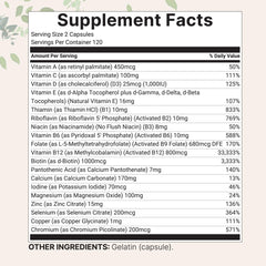 Micro Ingredients 19-in-1 formula label highlighting bioactive nutrients for daily use.