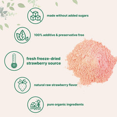 Micro Ingredients freeze-dried strawberries powder in resealable pouch, convenient for smoothies