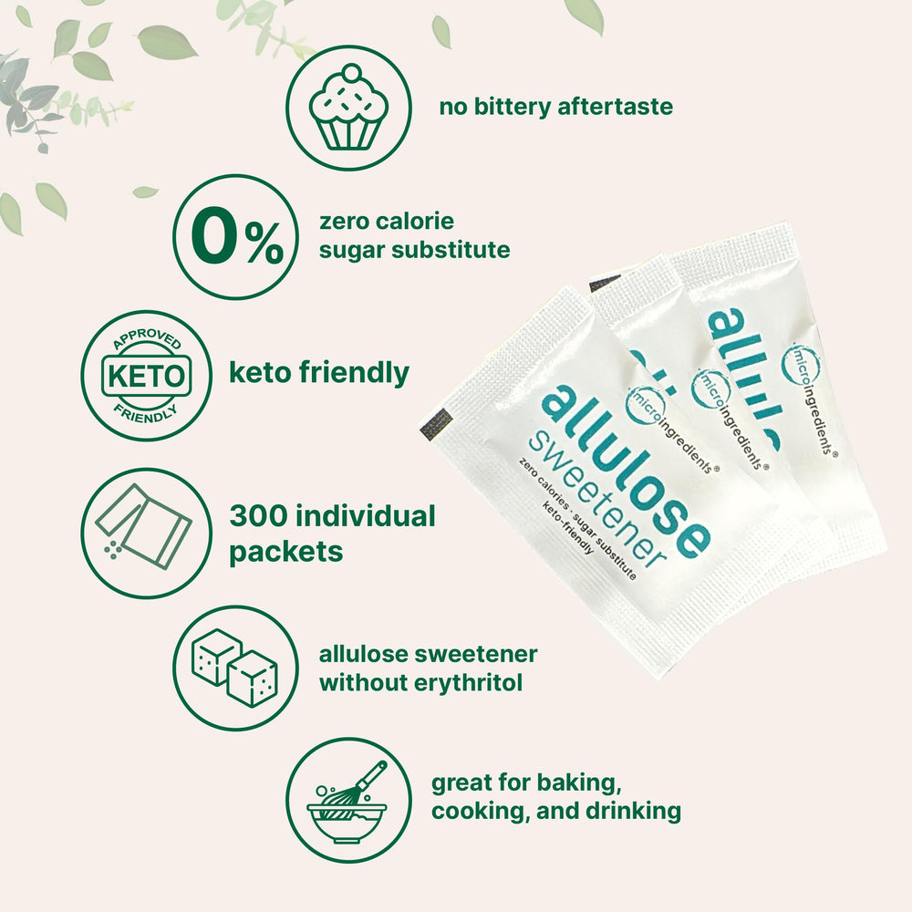 Micro Ingredients allulose packets near baking supplies, ideal for cooking.