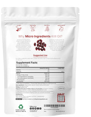 Micro Ingredients Antarctic Krill Oil softgels close-up showing high potency and easy swallow