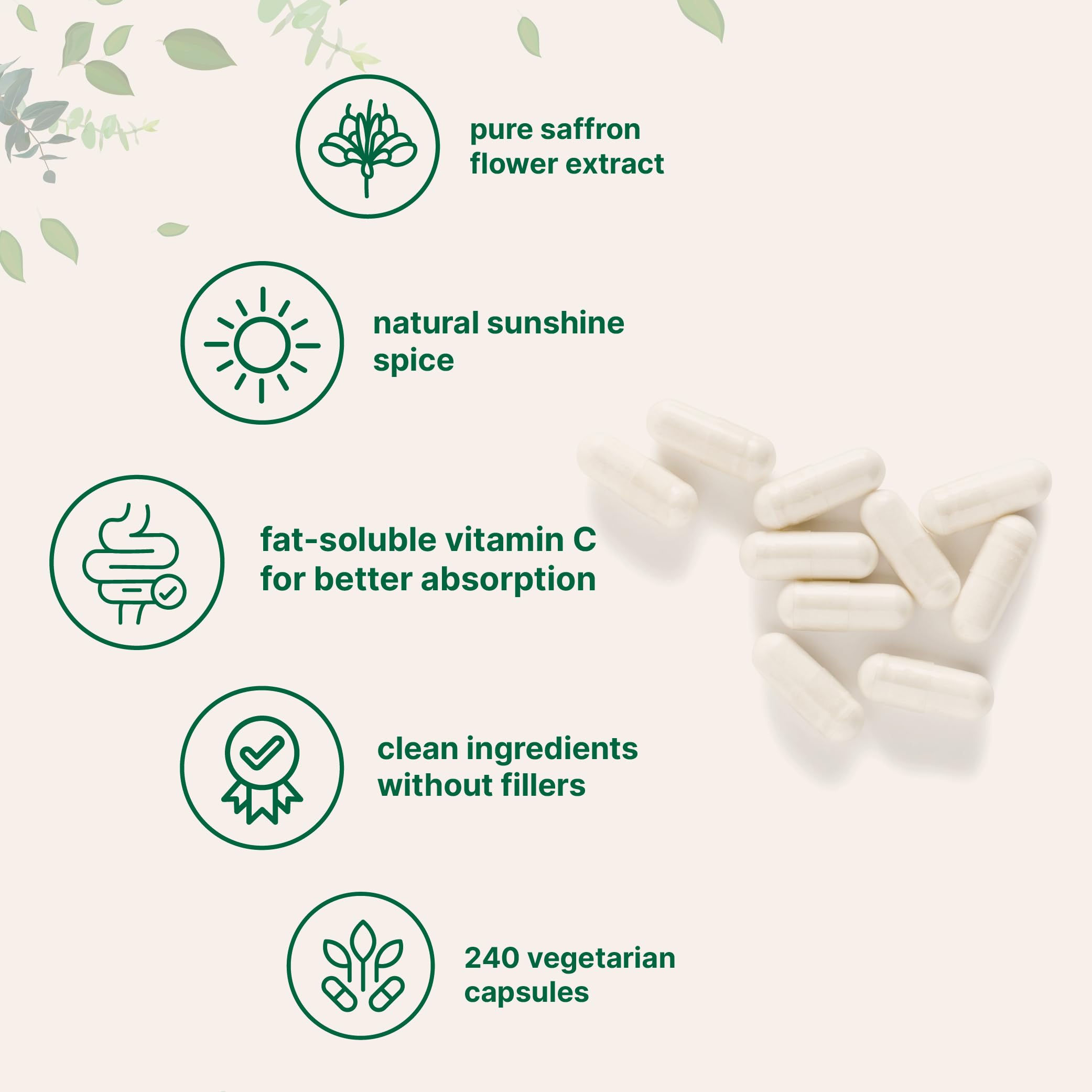 Micro Ingredients ascrobyl palmitate vitamin C capsule close-up for absorption.