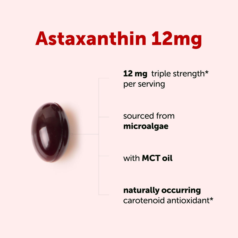 Astaxanthin softgels pour captures easy daily dose and convenience.