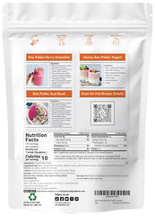 Micro Ingredients bee pollen granules 1lb bag on kitchen counter for daily use