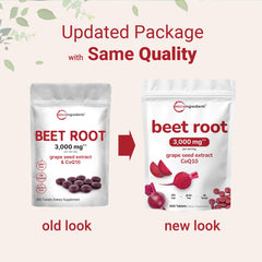 Micro Ingredients Beet Root bottle with grape seed extract highlights antioxidant-rich formula.