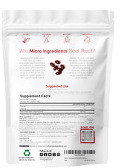 Micro Ingredients Beet Root softgels 360-count pouch for long-term daily use.