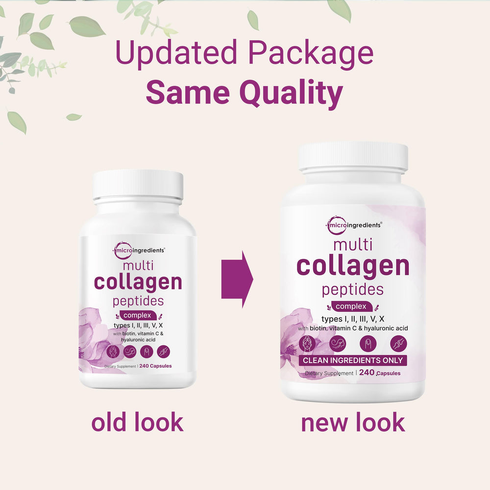 Micro Ingredients biotin hyaluronic acid vitamin C capsules for absorption and strength