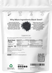 Micro Ingredients Nigella Sativa seeds macro closeup highlighting rich surface texture for seasoning