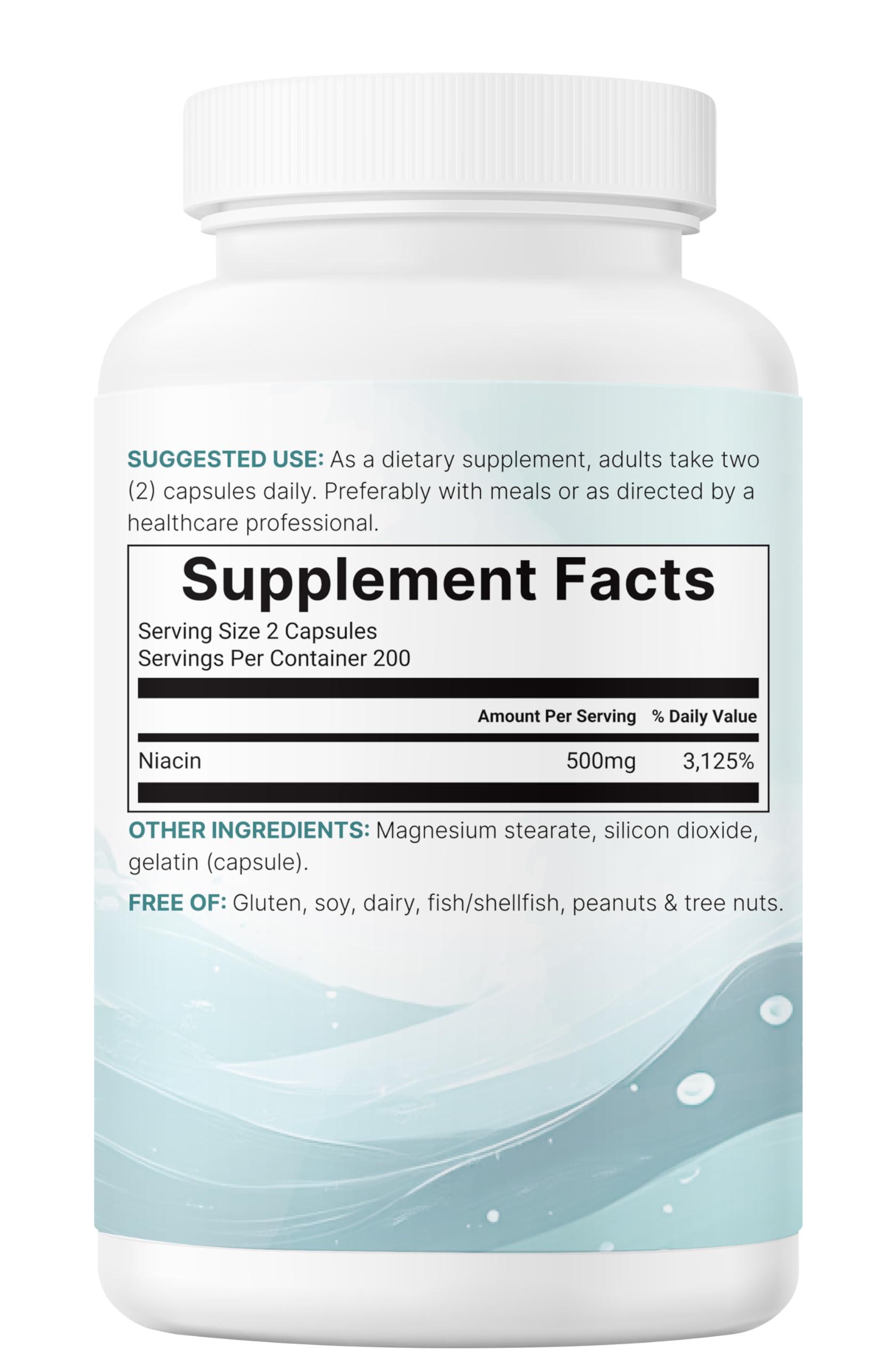 Bottle with visible ingredients panel from Micro Ingredients, showcasing quality.