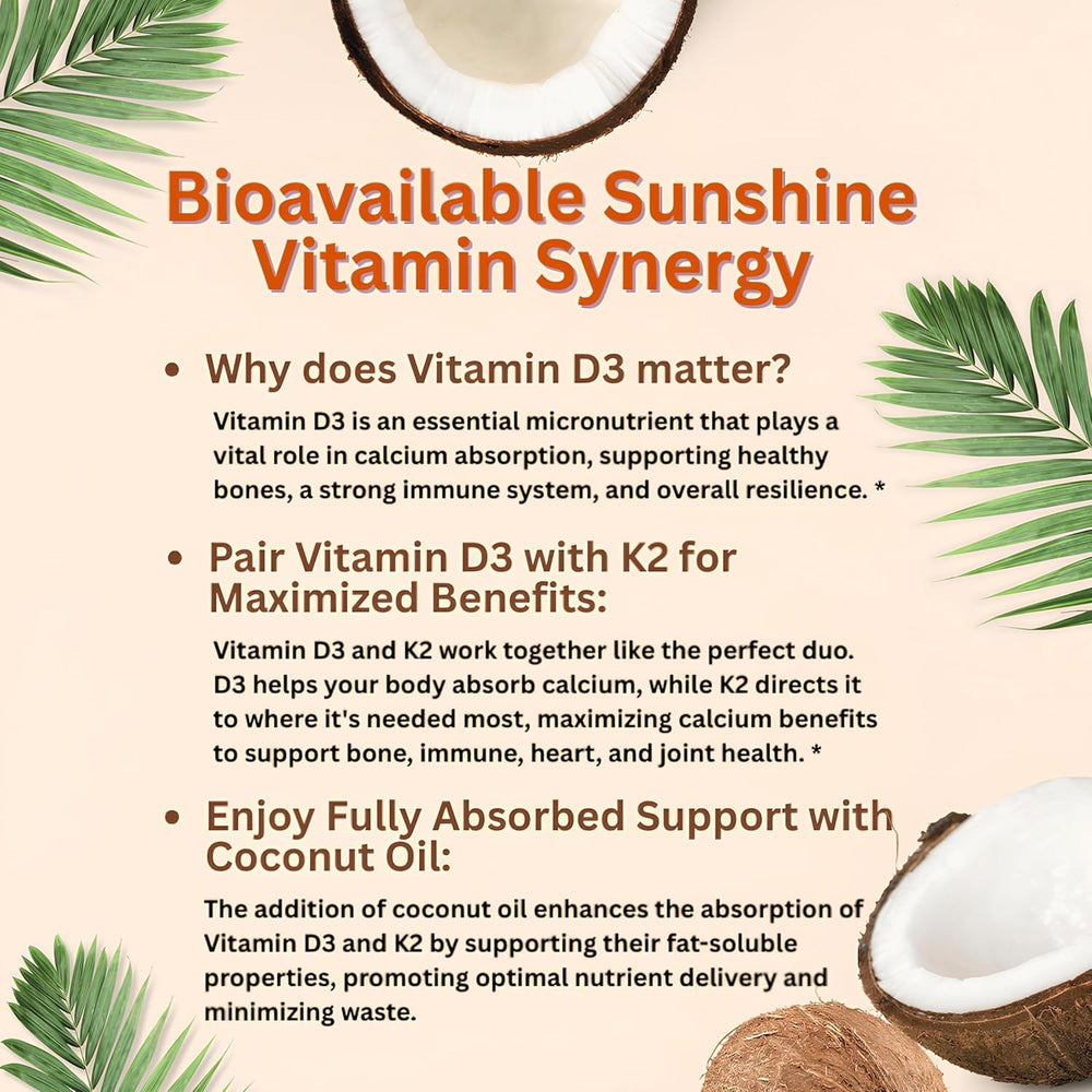 Micro Ingredients bottle label highlights high-potency D3 and MK-7 K2.