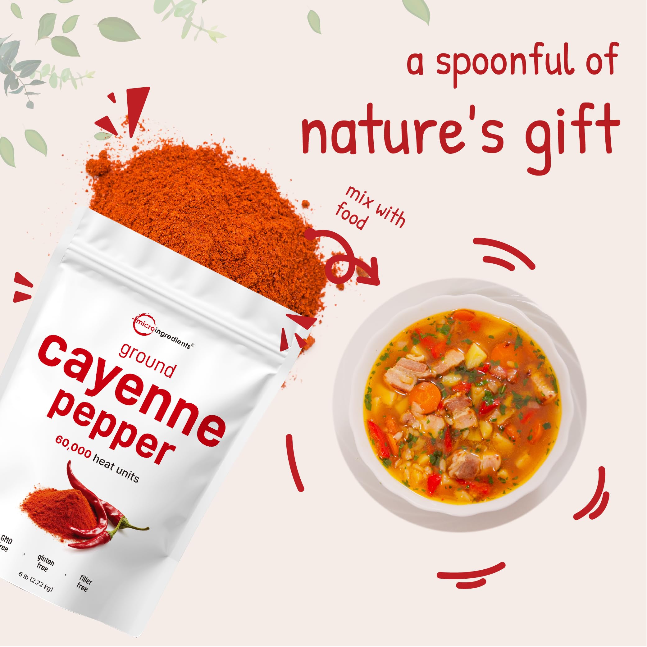 Micro Ingredients cayenne powder enhances rubs and grilling with rich heat