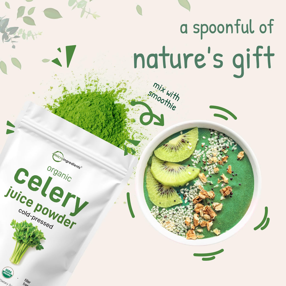 Micro Ingredients Celery Powder ideal for vegan smoothies and juices