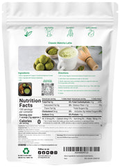 Micro Ingredients matcha powder packaging label highlights organic ceremonial grade quality