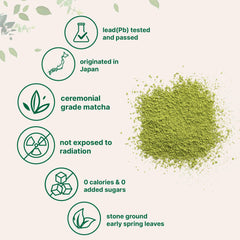 Micro Ingredients ceremonial-grade matcha scoop ready to whisk into a smooth beverage
