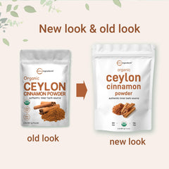 Micro Ingredients Organic Ceylon Cinnamon powder poured into batter