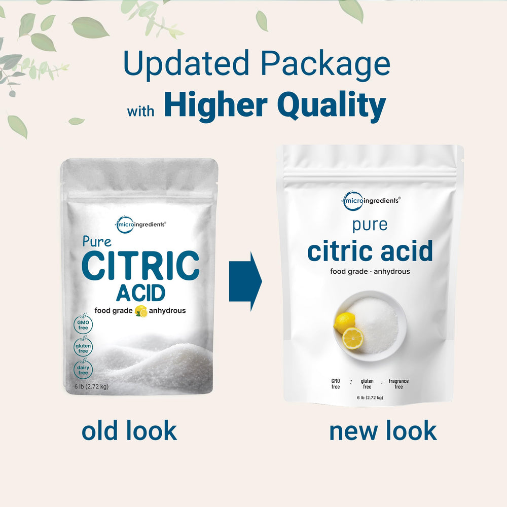 Micro Ingredients citric acid dissolves easily for recipes and DIY projects