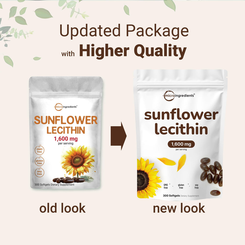 Micro Ingredients cold-pressed lecithin bottle side emphasizes phosphatidylcholine content.