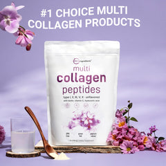 Micro Ingredients collagen types I-VX label highlights full spectrum