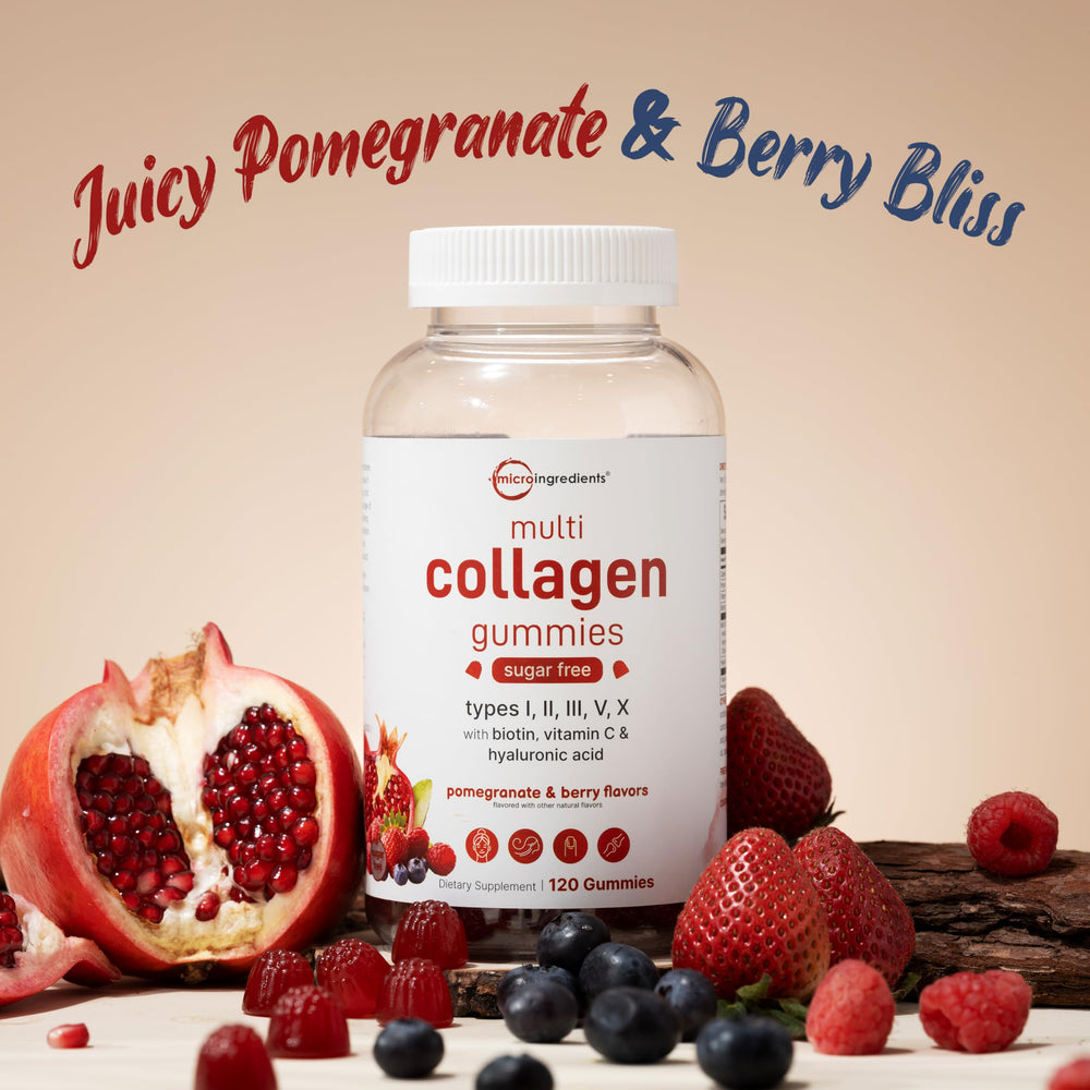 Micro Ingredients hyaluronic acid and biotin emphasize skin hydration and hair health benefits