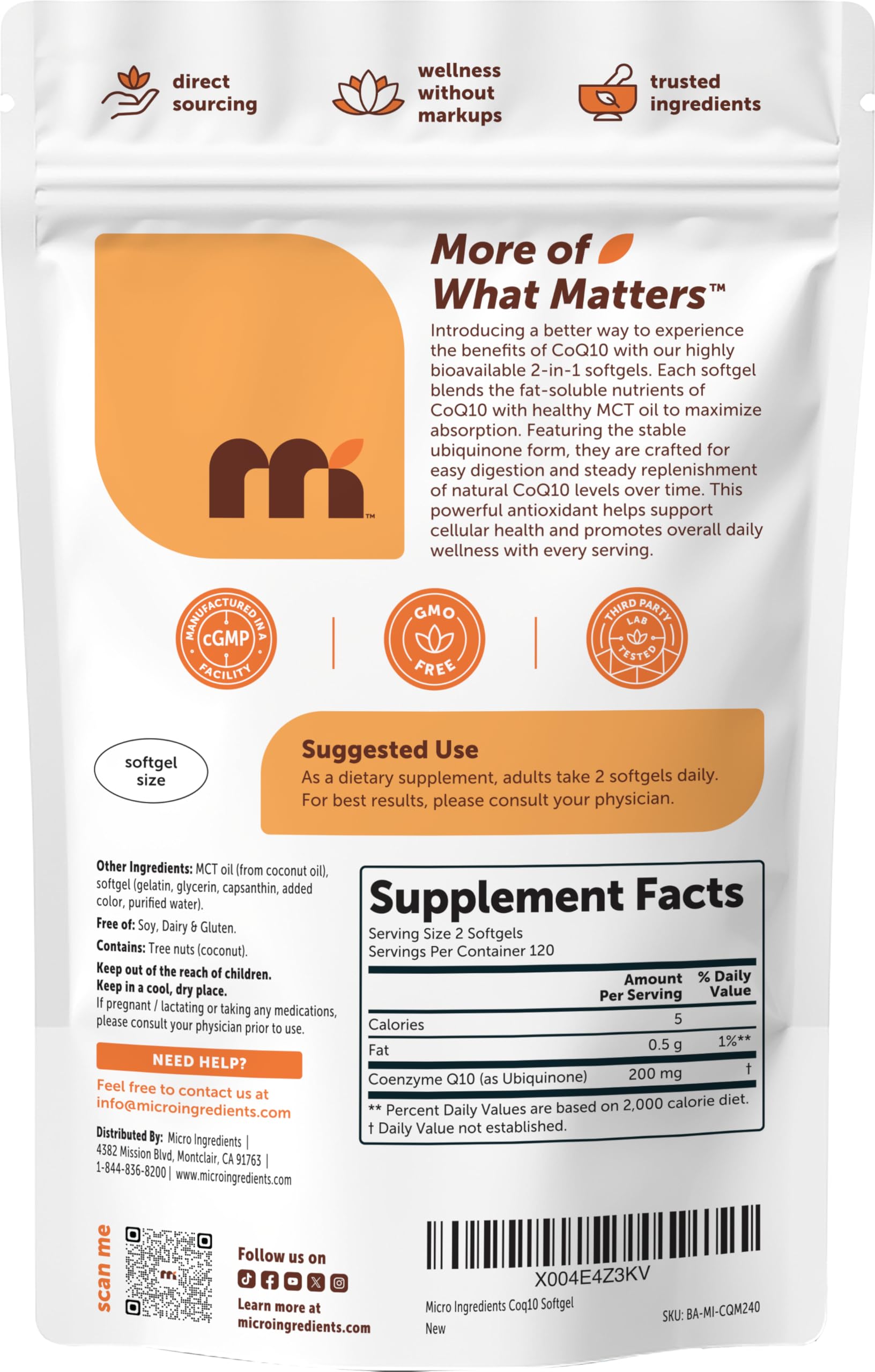 Premium coconut-derived MCT carrier supports stability and smooth formulation