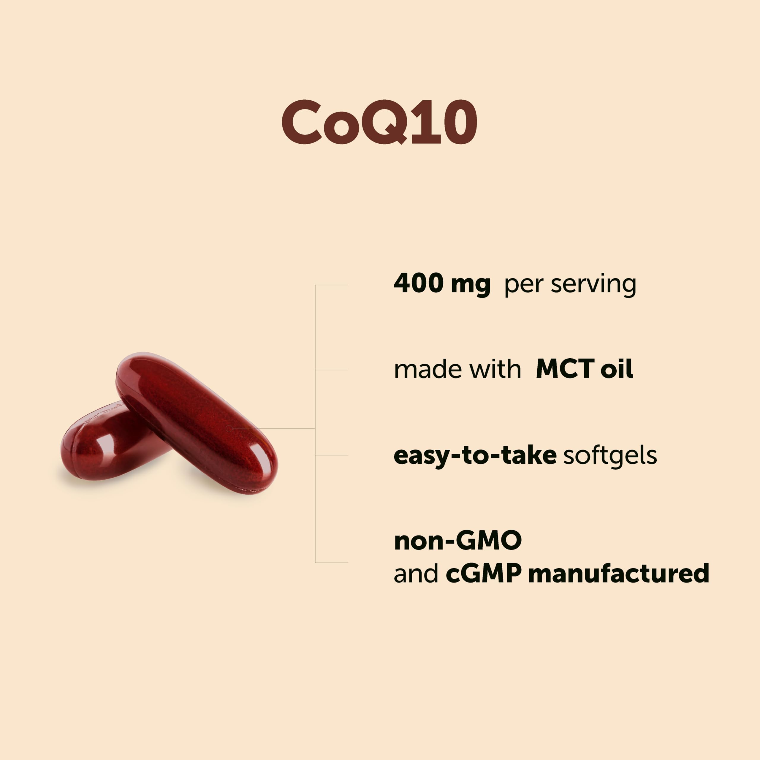 Micro Ingredients CoQ10 coconut MCT oil carrier softgel