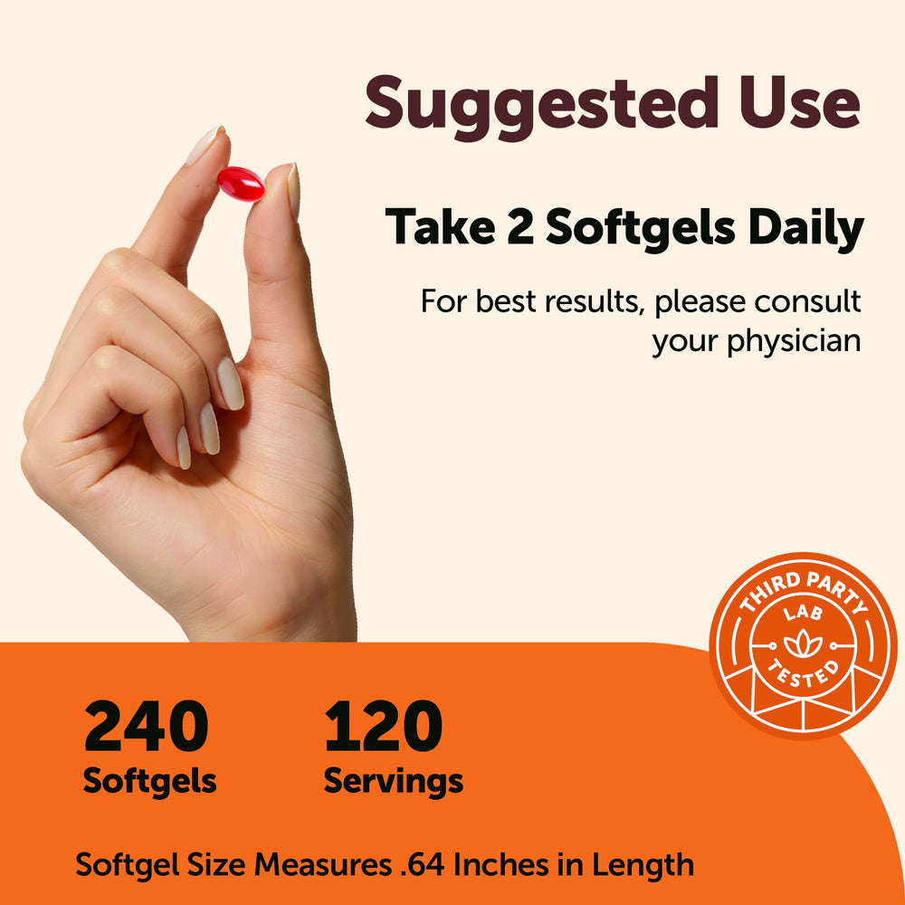 Micro Ingredients CoQ10 softgels designed for easy swallowing and daily use