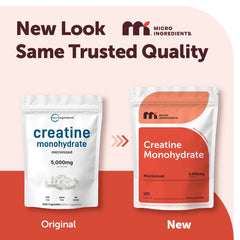 Micro Ingredients creatine monohydrate capsules close-up for easy absorption.