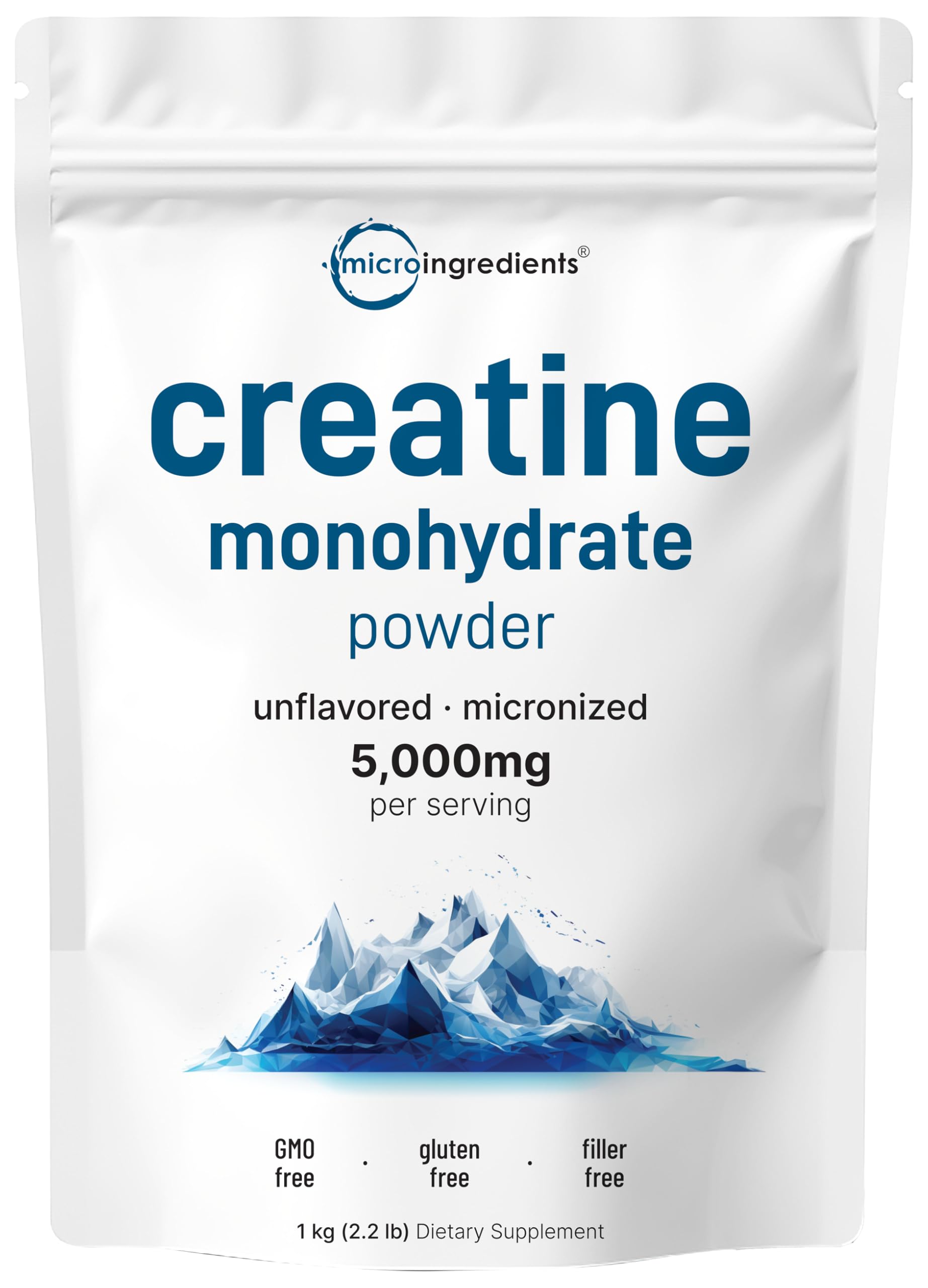 Micro Ingredients Creatine Monohydrate powder jar ready to fuel workouts