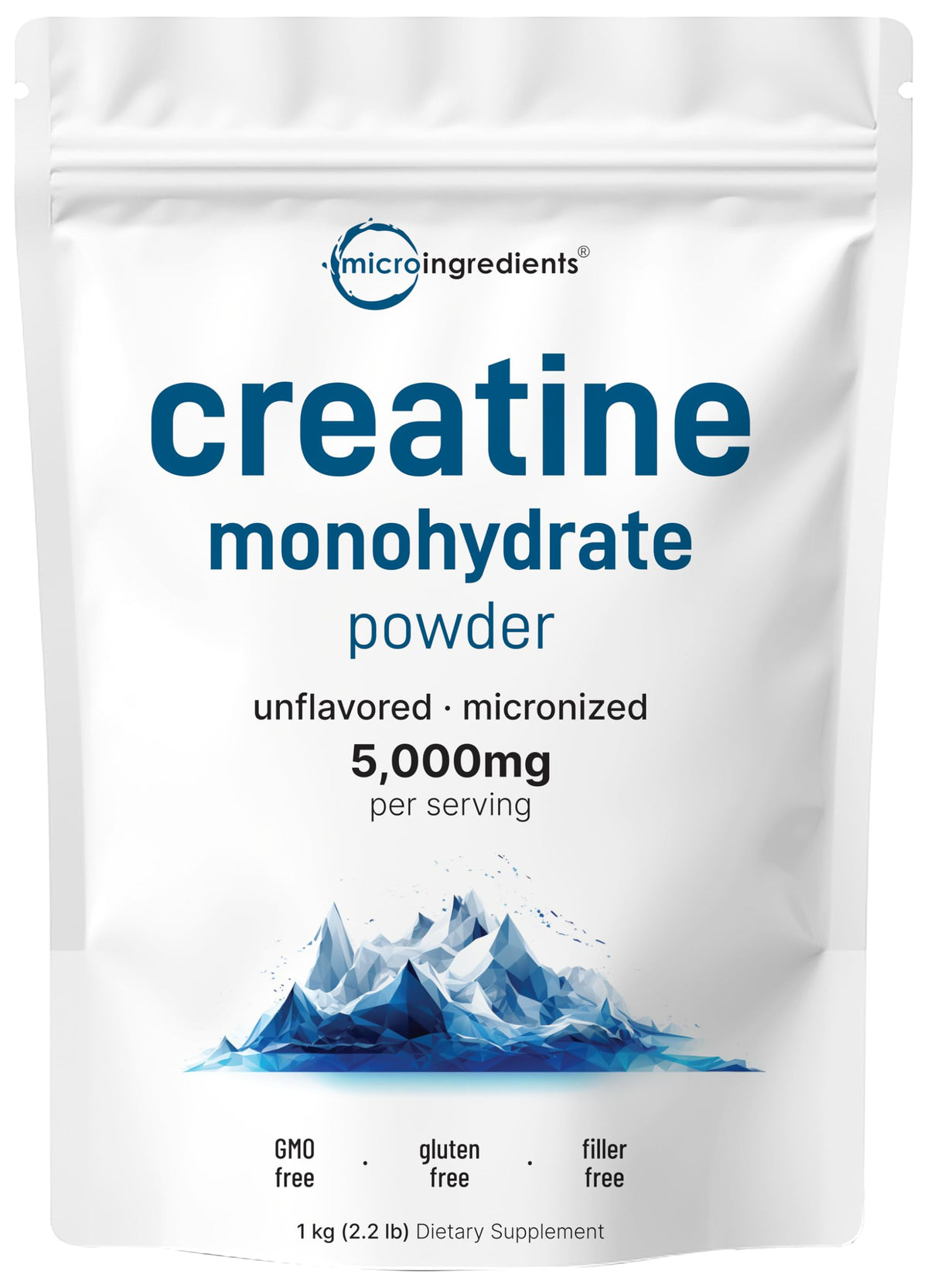 Micro Ingredients Creatine Monohydrate powder jar ready to fuel workouts