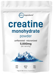 Micro Ingredients Creatine Monohydrate powder jar ready to fuel workouts