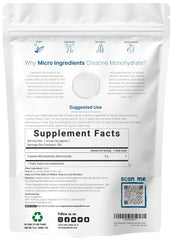 Micro Ingredients Creatine Monohydrate powder scoop for easy mixing