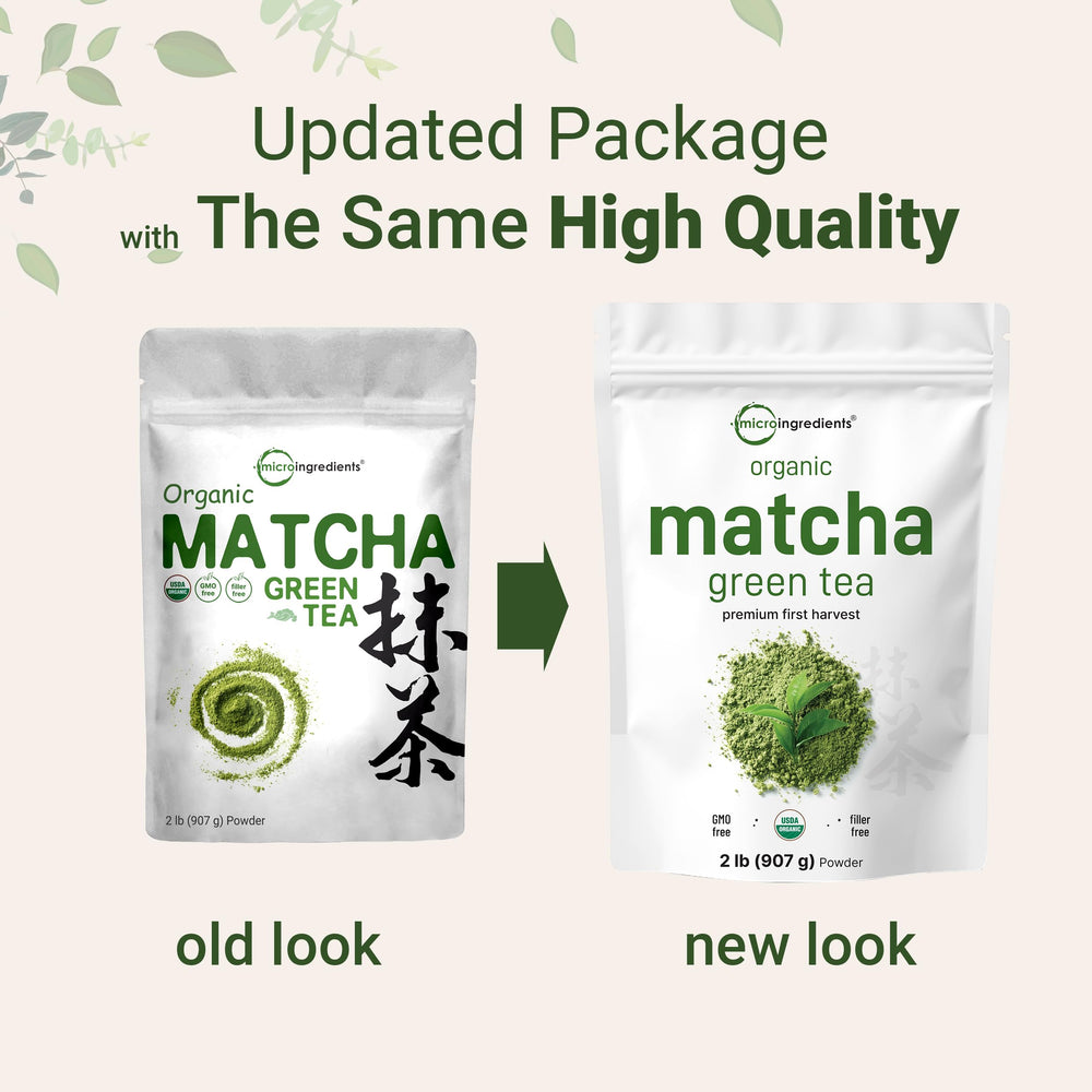 Micro Ingredients culinary grade matcha powder ready to stir into tea, lattes, or smoothies.
