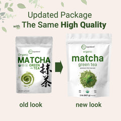 Micro Ingredients culinary grade matcha powder ready to stir into tea, lattes, or smoothies.