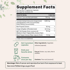 Micro Ingredients 95% curcuminoids capsules for easy daily use.